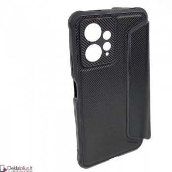Razor Carbon atverčiamas dėklas - juodas (Xiaomi Redmi Note 12 4G)